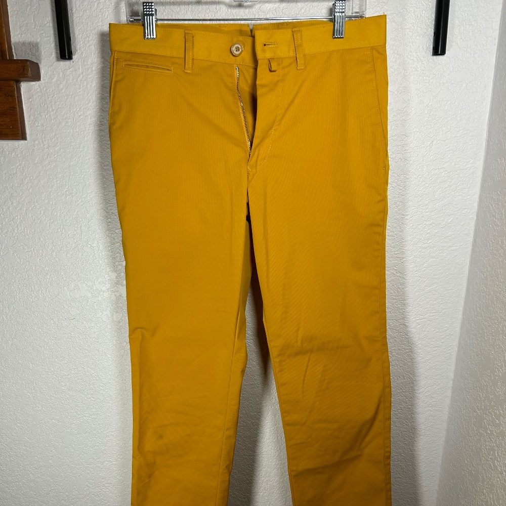 Men's Mackintosh Philosophy yellow 5 pocket pants
